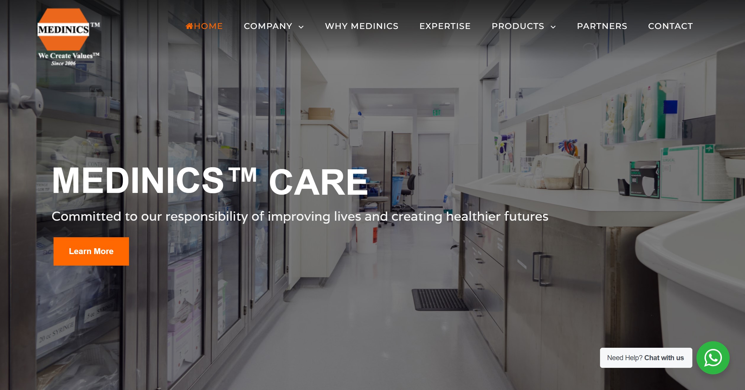 Medinics website Medinics website